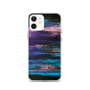 iPhone 12 Purple Blue Abstract iPhone Case by Design Express