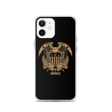 iPhone 12 United States Of America Eagle Illustration Reverse Gold iPhone Case iPhone Cases by Design Express