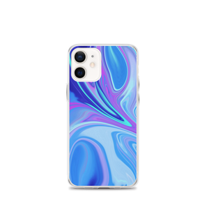 iPhone 12 mini Purple Blue Watercolor iPhone Case by Design Express