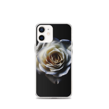 iPhone 12 mini White Rose on Black iPhone Case by Design Express