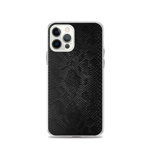 iPhone 12 Pro Black Snake Skin iPhone Case by Design Express