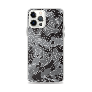 iPhone 12 Pro Max Grey Black Camoline iPhone Case by Design Express