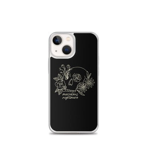iPhone 13 mini Marvelous Nightmare Flower Skull iPhone Case by Design Express