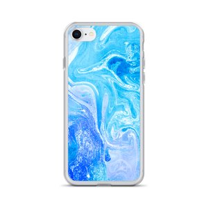 iPhone SE Blue Watercolor Marble iPhone Case by Design Express