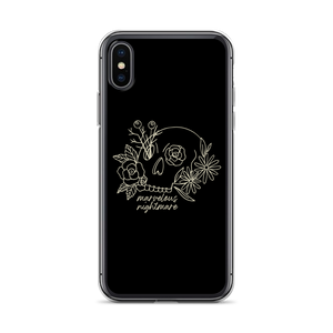 iPhone X/XS Marvelous Nightmare Flower Skull iPhone Case by Design Express