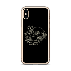 Marvelous Nightmare Flower Skull iPhone Case by Design Express