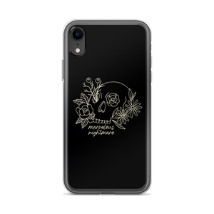 iPhone XR Marvelous Nightmare Flower Skull iPhone Case by Design Express