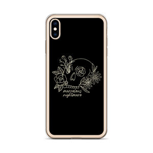 Marvelous Nightmare Flower Skull iPhone Case by Design Express