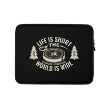 13″ Life Is Short, World is Wide Laptop Sleeve by Design Express