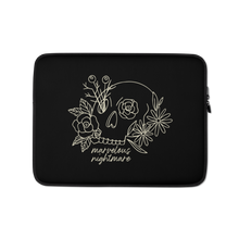 13″ Marvelous Nightmare Flower Skull Laptop Sleeve by Design Express