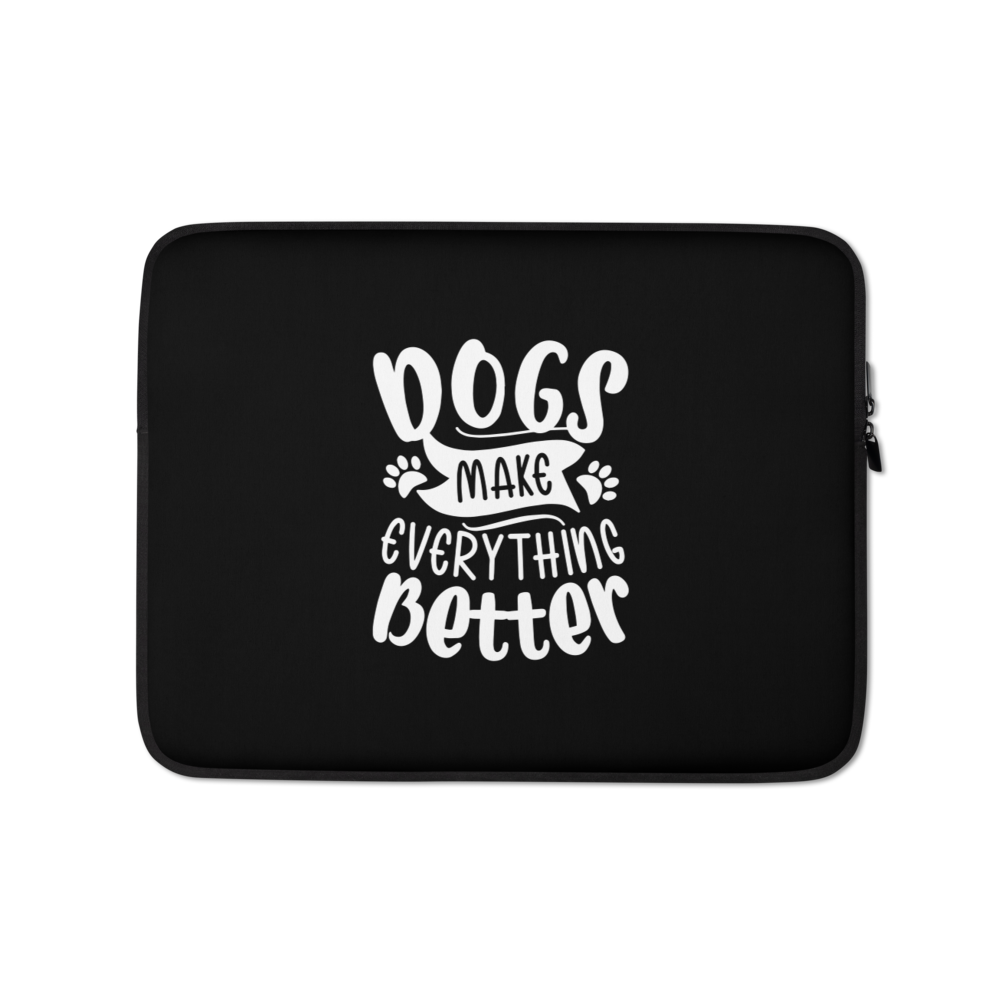 13 in Dogs Make Everything Better (Dog lover) Funny Laptop Sleeve by Design Express