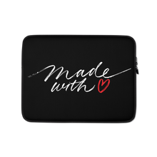 13 in Made With Love (Funny) Laptop Sleeve by Design Express
