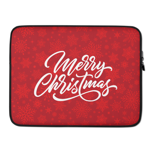 15″ Merry Christmas Laptop Sleeve by Design Express