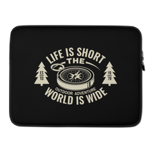 15″ Life Is Short, World is Wide Laptop Sleeve by Design Express