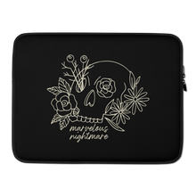 15″ Marvelous Nightmare Flower Skull Laptop Sleeve by Design Express