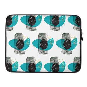 15 in Composition Abstract Art Pattern Laptop Sleeve by Design Express
