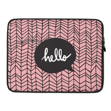 15 in Hello Laptop Sleeve by Design Express