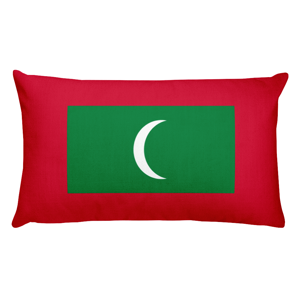 Default Title Maldives Flag Allover Print Rectangular Pillow Home by Design Express