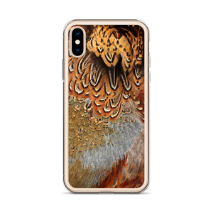 Brown Pheasant Feathers iPhone Case by Design Express
