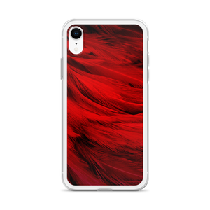 Red Feathers iPhone Case by Design Express