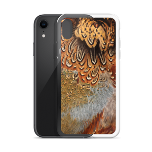 Brown Pheasant Feathers iPhone Case by Design Express