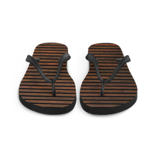 Horizontal Brown Wood Flip-Flops by Design Express