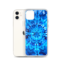 Psychedelic Blue Mandala iPhone Case by Design Express