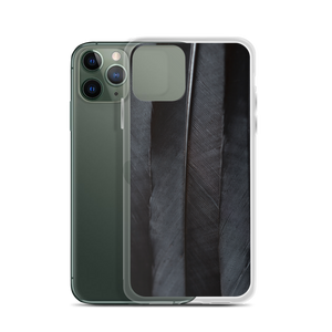Black Feathers iPhone Case by Design Express