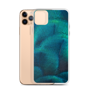 Green Blue Peacock iPhone Case by Design Express