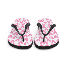 Pink Heart Pattern Flip-Flops by Design Express