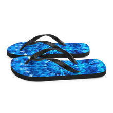 Psychedelic Blue Mandala Flip-Flops by Design Express