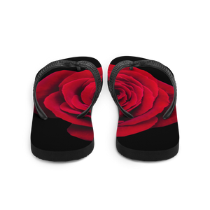 Charming Red Rose Flip-Flops by Design Express