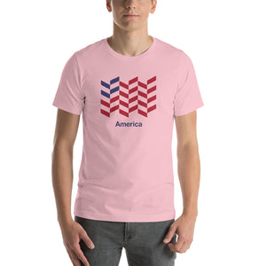 Pink / S America "Barley" Short-Sleeve Unisex T-Shirt by Design Express