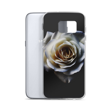 White Rose on Black Samsung Case by Design Express