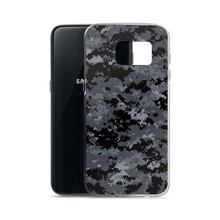 Dark Grey Digital Camouflage Print Samsung Case by Design Express