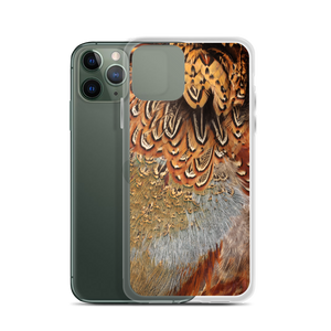 Brown Pheasant Feathers iPhone Case by Design Express