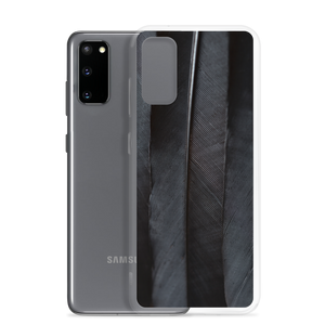 Black Feathers Samsung Case by Design Express