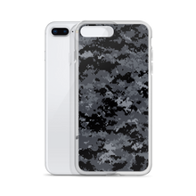 Dark Grey Digital Camouflage Print iPhone Case by Design Express