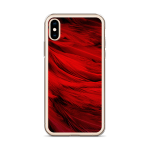 Red Feathers iPhone Case by Design Express