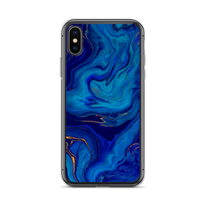 iPhone X/XS Blue Marble iPhone Case by Design Express