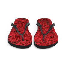 Red Rose Pattern Flip-Flops by Design Express