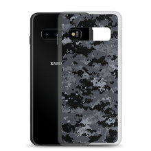 Dark Grey Digital Camouflage Print Samsung Case by Design Express