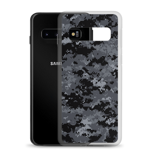 Dark Grey Digital Camouflage Print Samsung Case by Design Express