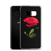 Red Rose on Black Samsung Case by Design Express