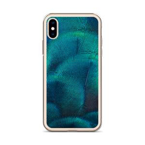 Green Blue Peacock iPhone Case by Design Express