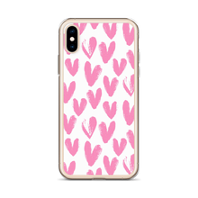 Pink Heart Pattern iPhone Case by Design Express