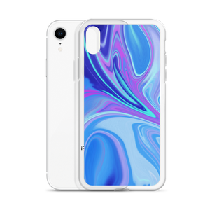 Purple Blue Watercolor iPhone Case by Design Express