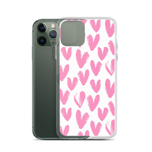 Pink Heart Pattern iPhone Case by Design Express
