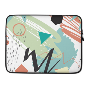 15 in Mix Geometrical Pattern 03 Laptop Sleeve by Design Express