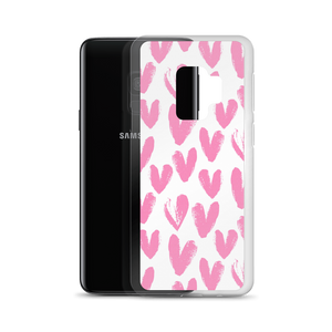Pink Heart Pattern Samsung Case by Design Express